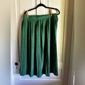 Vintage Pendleton skirt and blouse set green 10